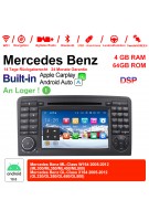 7 Zoll Android 10.0  Autoradio / Multimedia 4GB RAM 64GB ROM Für  Benz W164  X164 Built-in Carplay / Android Auto
