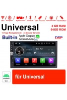 7'' 2 Din Android 10.0 Octa 8 Kern 4G RAM 64GB ROM Autoadio / Multimedia Player für Universal GPS Navigation Stereo Radio WIFI MP3 Bluetooth USB SWC Built-in Carplay / Android Auto