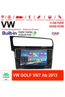 9 Zoll Android 10.0 Autoradio / Multimedia 4GB RAM 64GB ROM Für VW GOLF VII/7 ab 2013 Built-in Carplay / Android Auto