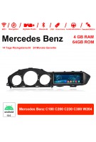 8,8 Zoll Android 10.0 Autoradio / Multimedia 4GB RAM 64GB ROM für Mercedes Benz C180 C200 C230 C300 W204