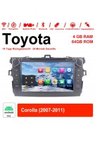 8'' Android 10.0 Octa-core 4GB RAM 64GB Flash Autoradio / Multimedia Für Toyota corolla 2007-2011 Mit WiFi NAVI Bluetooth USB