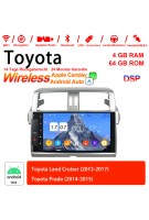 10 Zoll Android 12.0 Autoradio / Multimedia 4GB RAM 64GB ROM Für Toyota Land Cruiser /Prado Built-in Carplay / Android Auto
