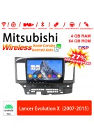 10Zoll Android 12.0 Autoradio / Multimedia 4GB RAM 64GB ROM Für Mitsubishi Lancer 2007-2015 Mit DSP Built-in Carplay Android Auto