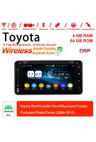 6.95 Zoll Android 12.0 Autoradio / Multimedia 4GB RAM 64GB ROM Für Toyota Rav4/Corolla Vios/Hilux/Land Cruiser /Fortuner/Prado/Terios
