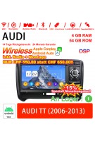 7 Zoll Android 12.0 Autoradio / Multimedia 4GB RAM 64GB ROM Für AUDI TT Mit WiFi NAVI Bluetooth USB Built-in Carplay / Android Auto