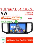 10 Zoll Android 12.0 Autoradio / Multimedia 4GB RAM 64GB ROM für VW Crafter Man Tge (2017-2021) Built-in Carplay / Android Auto