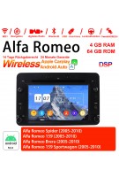 6.2 Zoll Android 12.0 Autoradio/Multimedia 4GB RAM 64GB ROM Für Alfa Romeo Spider 159 Brera 159 Sportwagon Built-in Carplay / Android Auto