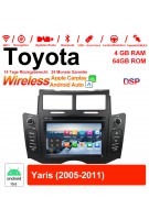 6.2'' Android 12.0 Octa core 4GB RAM 64GB Flash Autoradio / Multimedia Für Toyota Yaris 2005-2011 Mit WiFi NAVI Bluetooth USB