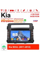6.2 Zoll Android 12.0 Autoradio / Multimedia 4GB RAM 64GB ROM Für Kia SOUL 2011-2012 Mit WiFi NAVI Bluetooth USB