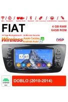 6.1 Zoll Android 12.0 Autoradio/Multimedia 4GB RAM 64GB ROM Für FIAT DOBLO Mit WiFi NAVI Bluetooth USB