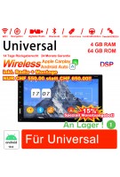 6.95 Zoll Android 12.0 Autoradio / Multimedia 4GB RAM 64GB ROM Mit DVD für Universal GPS Navigation Stereo Radio Built-in Carplay / Android Auto