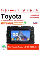 7'' Android 12.0 Octa-core 4GB RAM 64GB ROM Autoradio / Multimedia Für Toyota Prado LC120 2004-2010 Mit WiFi NAVI Bluetooth USB