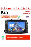 7 Zoll Android 12.0 Autoradio / Multimedia 4GB RAM 64GB ROM Für Kia Sorento 2009-2012 Mit WiFi NAVI Bluetooth USB