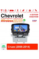 7 Zoll Android 12.0 Autoradio / Multimedia 4GB RAM 64GB ROM Für Chevrolet Cruze 2008-2014 Mit WiFi NAVI Bluetooth USB