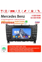 7 Zoll Android 12.0  Autoradio / Multimedia 4GB RAM 64GB ROM für Benz CLK-Klasse W209/C-Klasse W203/G-Klasse W463 Built-in Carplay / Android Auto