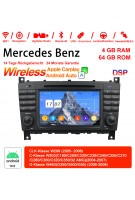 7 Zoll Android 12.0  Autoradio / Multimedia 4GB RAM 64GB ROM für Benz CLK-Klasse W209/C-Klasse W203/G-Klasse W463 Built-in Carplay / Android Auto