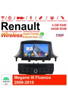 7 Zoll Android 12.0 Autoradio / Multimedia 4GB RAM 64GB ROM Für RENAULT Megane III Fluence 2009-2016 Mit WiFi NAVI Bluetooth USB Built-in CarPlay