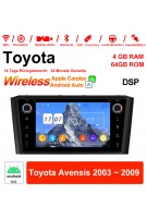 7'' Android 12.0 Octa-core 4GB RAM 64GB ROM Autoradio / Multimedia Für Toyota Avensis 2003 ~ 2009 Mit WiFi NAVI Bluetooth USB Built-in Carplay Android Auto