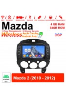 8 Zoll Android 12.0 Autoradio / Multimedia 4GB RAM 64GB ROM Für Mazda 2 2010 - 2012 Mit WiFi NAVI Bluetooth USB