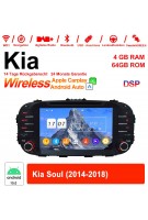 8 Zoll Android 12.0 Autoradio / Multimedia 4GB RAM 64GB ROM Für Kia Soul 2014-2018 Mit WiFi NAVI Bluetooth USB