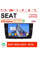 8 Zoll Android 12.0 Autoradio / Multimedia 4GB RAM 64GB ROM Für Seat IBIZA 2018 2019 Mit WiFi NAVI Bluetooth USB