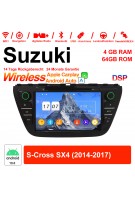 8 Zoll Android 12.0 Autoradio / Multimedia 4GB RAM 64GB ROM Für Suzuki S-Cross SX4 2014-2017 Mit WiFi NAVI Bluetooth USB