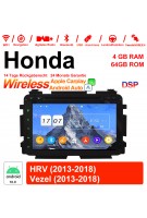 8 Zoll Android 12.0 Autoradio / Multimedia 4GB RAM 64GB ROM Für Hyunda HRV 2013-2018 Vezel 2013-2018 Mit WiFi NAVI Bluetooth USB