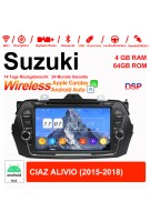 8 Zoll Android 12.0 Autoradio / Multimedia 4GB RAM 64GB ROM Für Suzuki CIAZ ALIVIO 2015-2018 Mit WiFi NAVI Bluetooth USB