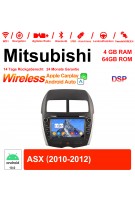 8 Zoll Android 12.0 Autoradio / Multimedia 4GB RAM 64GB ROM Für Mitsubishi ASX 2010-2012 Built-in CarPlay / Android Auto