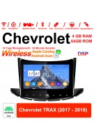 8 Zoll Android 10.0 Autoradio / Multimedia 4GB RAM 64GB ROM Für Chevrolet TRAX 2017 2018 Mit WiFi NAVI Bluetooth USB