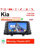 8 Zoll Android 12.0 Autoradio / Multimedia 4GB RAM 64GB ROM Für Kia Morning/Picanto 2017 Mit WiFi NAVI Bluetooth USB