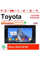 8 Zoll Android 12.0 Autoradio / Multimedia 4GB RAM 64GB ROM Für Toyota Hilux 2016-2018 Mit WiFi NAVI Bluetooth USB