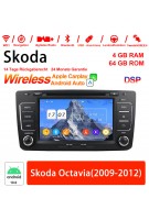8 Zoll Android 12.0 Autoradio / Multimedia 4GB RAM 64GB ROM Für Skoda Octavia 2009-2012 Built-in Carplay/Android Auto