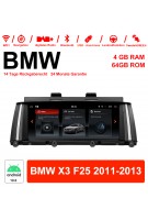 8,8 Zoll Android 10.0 Autoradio / Multimedia 4GB RAM 64GB ROM Für BMW X3 F25 2011-2013 Mit WiFi NAVI Bluetooth USB
