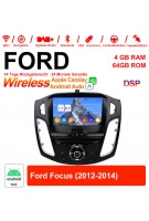 9 Zoll Android 12.0 Autoradio / Multimedia 4GB RAM 64GB ROM Für Ford Focus 2012-2014 Mit WiFi NAVI Bluetooth USB