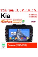 9 Zoll Android 12.0 Autoradio / Multimedia 4GB RAM 64GB ROM Für Kia Sorento 2015-2017 Mit WiFi NAVI Bluetooth USB