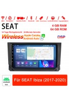 9 Zoll Android 10.0 Autoradio / Multimedia 4GB RAM 64GB ROM Für SEAT Ibiza 2017-2020 Mit WiFi NAVI Bluetooth USB