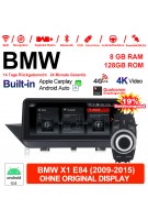 10.25 Zoll Qualcomm Snapdragon 665 8 Core Android 12.0 4G LTE Autoradio / Multimedia 6GB RAM 128GB ROM USB WiFi Navi Carplay Für BMW X1 E84 (2009-2015)