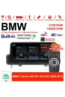 10.25 Zoll Qualcomm Snapdragon 665 8 Core Android 12.0 4G LTE Autoradio / Multimedia USB WiFi Navi Carplay Für BMW 3 Series E90 E91 E92 E93
