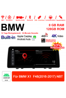 12.3 Zoll Qualcomm Snapdragon 662 8 Core Android 12.0 4G LTE Autoradio / Multimedia USB Carplay Für BMW X1 F48 (2016-2017) NBT Mit WiFi