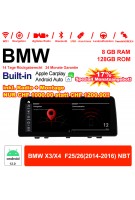 12.3 Zoll Qualcomm Snapdragon 662 8 Core Android 13.0 4G LTE Autoradio / Multimedia USB Carplay Für BMW X3/X4 F25/26 (2014-2016) NBT Mit WiFi