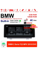 12.3 Zoll Qualcomm Snapdragon 662 8 Core Android 13.0 4G LTE Autoradio / Multimedia USB Carplay Für BMW 2 Series MPV (2018) EVO
