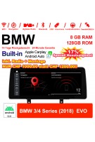12.3 Zoll Qualcomm Snapdragon 665 8 Core Android 12.0 4G LTE Autoradio / Multimedia USB Carplay Für BMW 3/4 Series (2018) EVO Mit WiFi