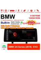 12.3 Zoll Qualcomm Snapdragon 662 8 Core Android 13.0 4G LTE Autoradio / Multimedia USB Carplay Für BMW 3/4 Series (2018) EVO Mit WiFi