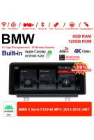8.8 Zoll Qualcomm Snapdragon 665 8 Core Android 12.0 4G LTE Autoradio / Multimedia 8GB RAM 128GB ROM USB WiFi Carplay Für BMW 2 Series F22/F45 MPV NBT