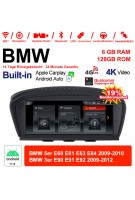 8.8 Zoll Qualcomm Snapdragon 665 8 Core Android 12.0 4G LTE Autoradio / Multimedia USB WiFi Carplay Für BMW 5 Series E60 E61 E63 3 Serie E90 CIC