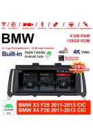 18.8 Zoll Qualcomm Snapdragon 665 8 Core Android 12.0 4G LTE Autoradio / Multimedia USB WiFi Navi Carplay Für BMW X3/X4 F25/26(2011-2013) CIC