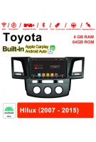 9 Zoll Android 10.0 Autoradio / Multimedia 4GB RAM 64GB ROM Für Toyota Hilux 2007 - 2015 MIT Navi Bluetooth WIFI Built-in Carplay Android Auto