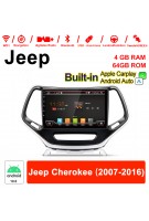 10 Zoll Android 10.0 Autoradio / Multimedia 4GB RAM 64GB ROM Für Jeep Cherokee 2007 - 2016 Mit DSP Built-in Carplay Android Auto