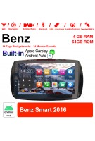9 Zoll Android 10.0 Autoradio / Multimedia 4GB RAM 64GB ROM Für Benz Smart 2016 Mit DSP Built-in Carplay Android Auto